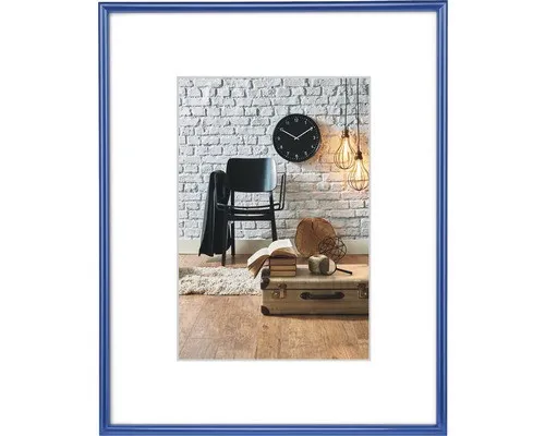 Bilderrahmen Kunststoff Sevilla blau 21x29,7 cm (DIN A4)