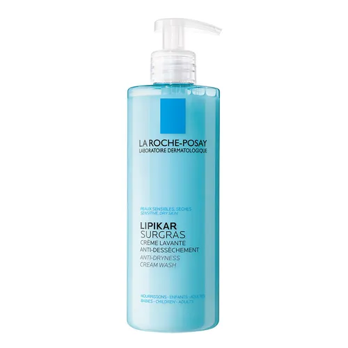 La Roche Posay Lipikar Surgras 400ml - Rückfettendes Duschgel mit 10% rückfettendem Konzentrat und Thermalwasser, ideal für trockene Haut und sanfte Reinigung.