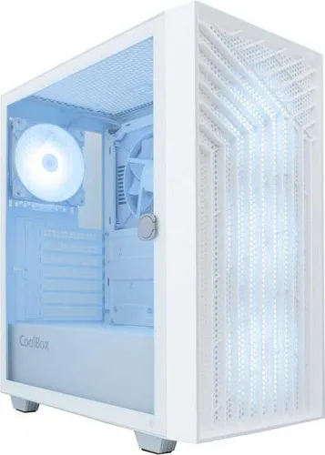 CoolBox COO-CHA-GA300W-0, Tower, PC, Weiß, ATX, ITX, Mini-ITX, Acrylnitril-Butadien-Styrol (ABS), SPCC, Gaming