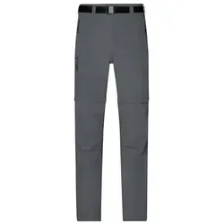 Herren Zipp-Off Outdoorhose JN1202, carbon - XXL - Wanderhosen für Herren, bi-elastisch und schnelltrocknend. Ideal für Outdoor-Abenteuer, wasser- und schmutzabweisend dank BIONIC-FINISH®ECO und leicht zu Shorts abzippen.