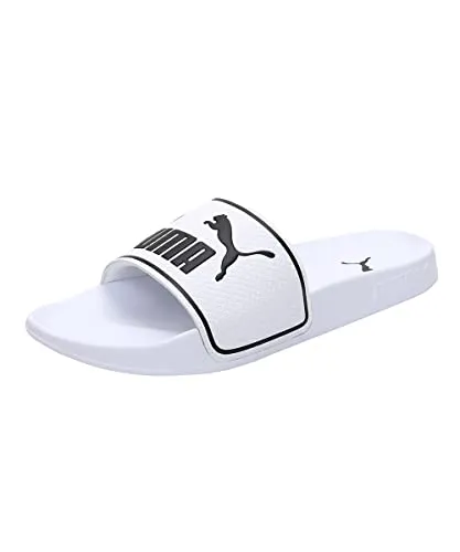 PUMA Herren Sandalen Leadcat 2.0 - Komfortable Badeschuhe - Badeschuhe mit gepolstertem Lederriemen und geformtem Fußbett für höchsten Komfort. Ideal für entspannte Tage am Pool oder zu Hause.
