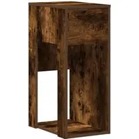 vidaXL Computerschrank mit Schublade Räuchereiche 30x44x74 cm - Kinderschreibtisch mit viel Stauraum, schützt dein Computergehäuse und sorgt für Ordnung mit praktischer Schublade und offener Ablage.