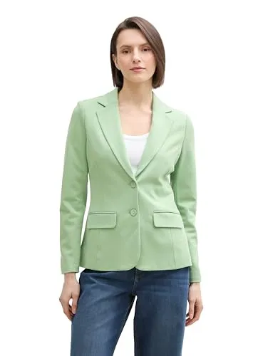 TOM TAILOR Damen 1045271 Blazer, 37116-True Green, S