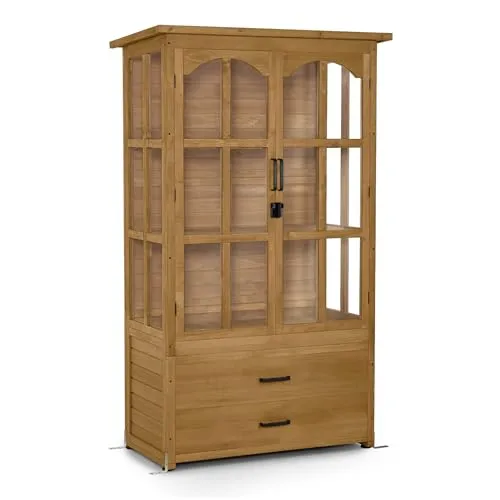 MCombo Gerätehaus M – Gartenschrank für Ordnung im Garten - Geräteschuppen aus Tannenholz mit Asphaltdach, ideal zur ordentlichen Aufbewahrung von Gartenwerkzeugen, Spielzeugen und mehr. Perfekt für große und kleine Gärten sowie Terrassen.