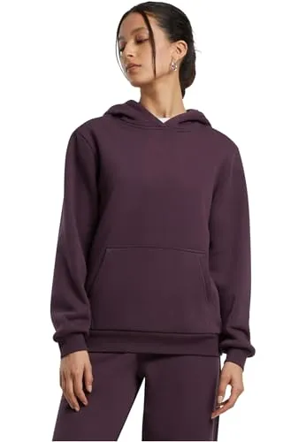 Build Your Brand Damen Fluffy Hoody, lässiger Kapuzenpullover im Loose Fit, Größen XS - 5XL