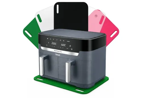 AREA17 Küchenmaschinen Zubehör-Set Acryl Gleitbrett für TEFAL Dual Easy Fry XXL, 46x36cm, Farbwahl, Zubehör für Heißluftfritteuse, rutschfest &, leicht verschiebbar, sicherer Stand einfache Handhabung