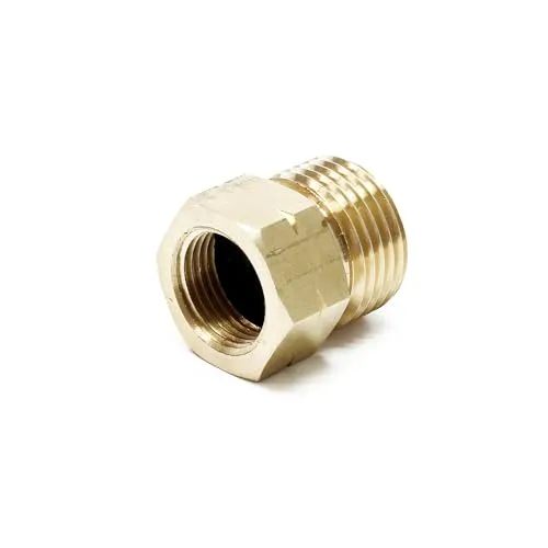 Wiltec Ersatzteil für Unkrautbrenner bis 2000° – Adapter Reduzierstück – Ersatz Verbinder für Gasschlauch mit 20 mm BSPP 1/2
