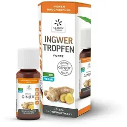 Ingwer Ginjer forte Tropfen - BIO-zertifiziertes Nahrungsergänzungsmittel mit hochreinem Ingwerextrakt, frei von Pestiziden und ideal für Ihre tägliche Gesundheitspflege.