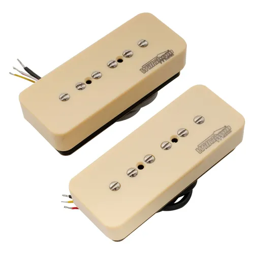 Wilkinson Cream P90 Ceramic Single Coil Neck Bridge Pickup Set For SG LP Guitar