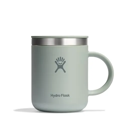 Hydro Flask 12oz Coffee Mug - Grüner Thermobecher für perfekten Kaffeegenuss - Thermobehälter mit doppelwandiger Vakuumisolierung, hält Getränke stundenlang heiß oder kalt und liegt angenehm in der Hand.