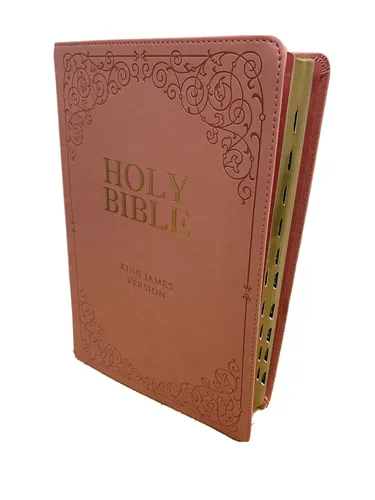 KJV Bible Giant Print Full Size Pink - Vollständige Bibelausgabe mit großem Druck, ideal für einfaches Lesen und perfekt für den persönlichen Gebrauch oder Geschenke.
