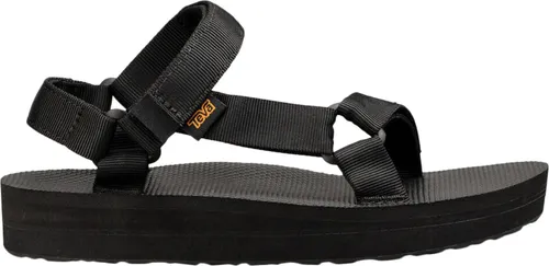 Teva Damen Midform Universal Sandale - Schwarz, 40 EU - Wanderschuhe mit wasserfestem Polyester-Obermaterial, das schnell trocknet. Mit praktischem Klettverschluss für optimale Passform und komfortabler 3,8 cm EVA-Plattform.