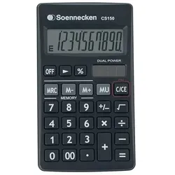 Soennecken Taschenrechner CS150 8660 schwarz