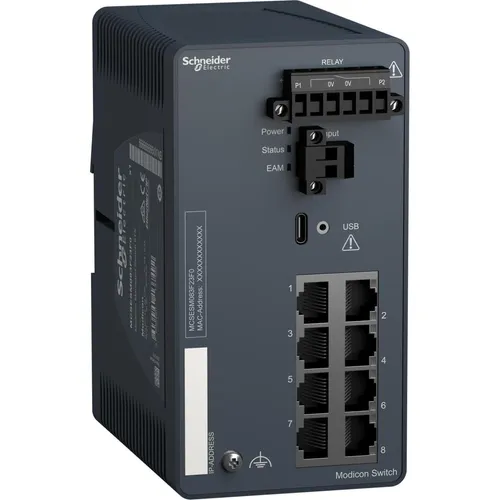Schneider Electric Netzwerk Switch Modicon Managed 8-Port von Schneider Electric