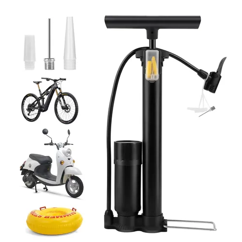 Fahrradpumpe alle Ventile,Luftpumpe Fahrrad Französisches Ventil mit 160 PSI ...