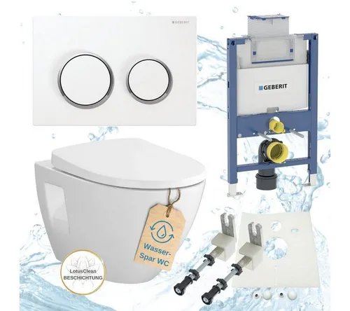 GEBERIT Vorwandelement WC Geberit Spülkasten Omega 82 oder 98 cm Vento WC, Spar-Set