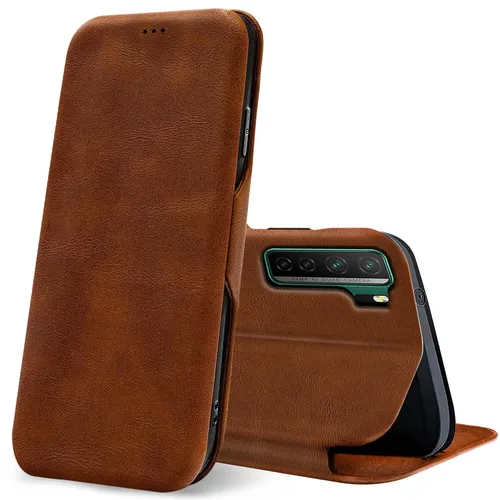Für Huawei P40 Lite 5G Style Handy Hülle Schutz Tasche Flip Case Klapphülle