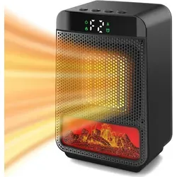 Mini-Elektrokaminheizung 1500 W mit 3D-LED-Flamme