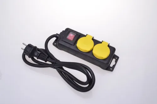 2er Steckerleiste Außensteckdose mit Schalter