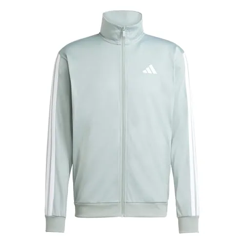 adidas Men's 3 Stripes Tricot Track Top, Wonder Sage, L von adidas