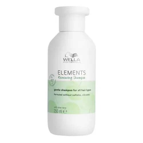Wella Elements Renewing Shampoo 250ml - Silikonfreies und sulfatfreies Shampoo für alle Haartypen, spendet intensive Feuchtigkeit und Pflege mit Aloe Vera.