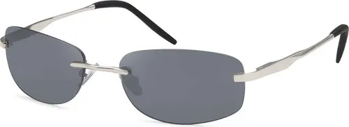 Gil Sonnenbrille Herren Desginer Metal Sonnen Sport Brillen Rechteck 100%UV400 30244 Silber-Schwarz