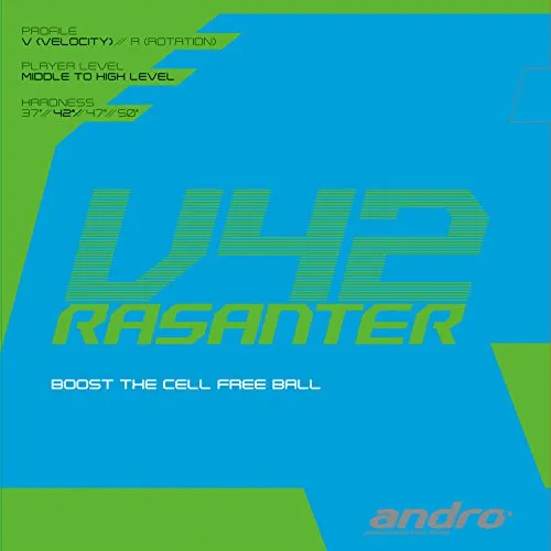 Andro Belag Rasanter V 42, rot, 2,0 mm