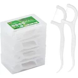 Zahnseide Dental Floss 200 Stück Y-Form Zahnreiniger Sticks - Praktische Zahnseide für unterwegs: Die handlichen Y-Form Zahnseidensticks reinigen effektiv die Zahnzwischenräume und sind ideal für Reisen. Mit zwei Funktionen in einem Stick – für eine einfache und gründliche Interdentalpflege.