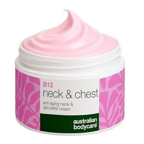 Hals- und Dekolletépflege mit Vitamin B12 – Reduziert Falten und schlaffe Haut – Angereichert mit Hyaluronsäure, Peptiden, Niacinamid und Squalan