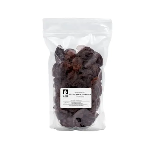 Bremer Gewürzhandel Aprikosen getrocknet, Trockenfrüchte ohne Zuckerzusatz & ungeschwefelt, 1kg