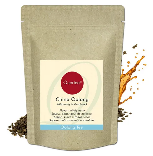 Quertee China Oolong Tee – loser Tee, mild & nussig - Genieße den milden, nussigen Geschmack dieses hochwertigen China Oolong Tees. Ideal für mehrere Aufgüsse, bietet er ein harmonisches Teeerlebnis ohne künstliche Zusätze.