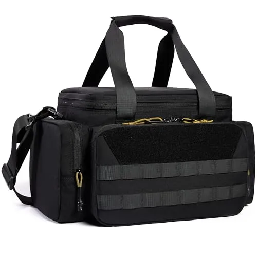 OneTigris Range Bag, Einsatztasche Polizei Tasche Taktisch Waffentasche für Jagd Schießstand Angeln Wandern Outdoor, Schwarz