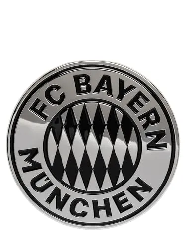 FC Bayern München Chrome Aufkleber I Autoaufkleber I KFZ-Aufkleber I Logo I Silber I Fußball