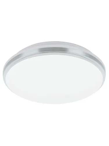 Pinetto Weiss Loftlampe - Moderne Pinetto Loft Ø340 18W 1900Lm 4000K IP44 in Weiß/Chrom, perfekt für stilvolle Beleuchtung in Innenräumen und geschützt gegen Spritzwasser.