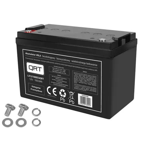 LTC Gel-Batterie VRLA AGM 12V 100Ah - Wartungsfreie Gel-Batterie für USV-Anwendungen, hohe Kapazität von 100 Ah, kompakte Bauweise und zuverlässige Stromversorgung.