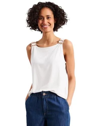 Street One Damen Top Rundhals mit Schulterdetail von Street One