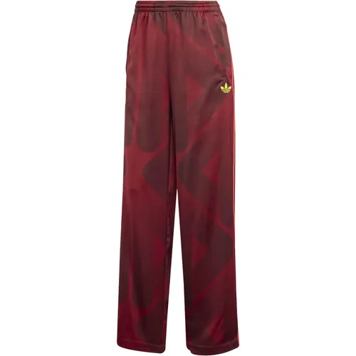 adidas Performance Deutschland Tracksuit Hose Damen rot, M in rot von adidas
