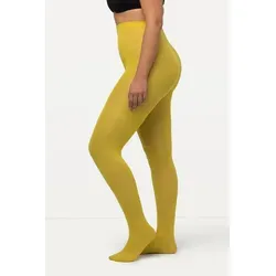 Ulla Popken Feinstrumpfhose bis Größe 60/62 Strumpfhose aus Mikrofaser 60den gelb|grün 60/62