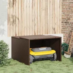 vidaXL Mähroboter Garage mit Stahlrahmen - Mähroboterzubehör, wetterfest und robust, schützt deinen Rasenmähroboter vor Regen und UV-Strahlung.
