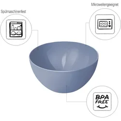 Rotho Caruba Schüssel klein 23 cm horizon blue in blau von Rotho