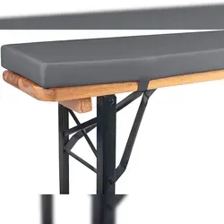 TexDeko Bierbankauflage 220cm - Hochwertige Sitzauflage für Bierzeltgarnitur - Auflagen & Polster - Strapazierfähige und langlebige Bierbankauflage mit Reißverschluss, ideal für Gastronomie und Events, sorgt für Komfort und Stil.