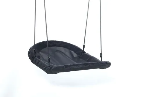 Berg PlayBase Nestschaukel - Bootschaukel 120x70 cm mit geflochtenem Seil - DICE Bootschaukel 120 x 70 cm – für gemeinsamen Schaukelspaß im Garten! Robuste Bauweise, komfortable Polsterung und höhenverstellbar für optimale Anpassung. Ideal für Kinder und Erwachsene.