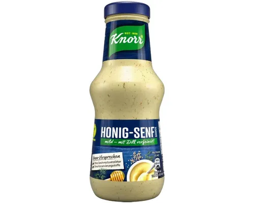 Knorr Saucen, Knorr Honig Senf Sauce mild mit Dill perfekt zu Geflügel 250ml