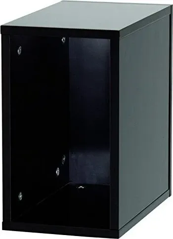 Glorious Record Box 55 black - Stabiles Aufbewahrungssystem für bis zu 55 LPs im 12''-Format. Stapelbar und ideal für Musikliebhaber, die Ordnung und Stil schätzen.