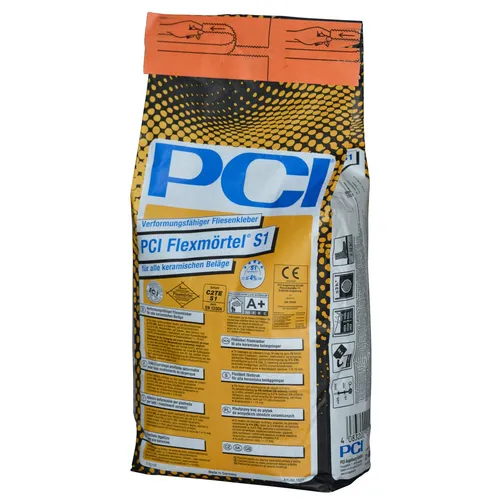 PCI FLEXMÖRTEL S1 verformungsfähiger Fliesenkleber Flexkleber 5 kg