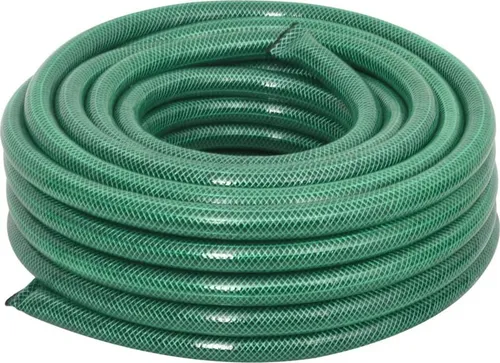 vidaXL Gartenschlauch mit Kupplung-Set Grün 50 m PVC - Gartenschlauch mit 4-teiligem Armaturen-Set für effiziente Bewässerung, witterungsbeständig und langlebig, ideal für Garten und Landwirtschaft.