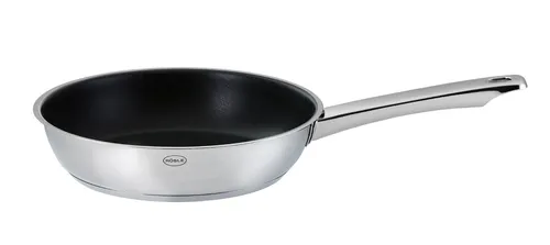 Rösle Bratpfanne MOMENTS ø 28 cm - Antihaftbeschichtung für perfekte Ergebnisse - Pfanne aus Edelstahl 18/10, hitzebeständig bis 260 °C, ideal für klebrige Speisen und alle Herdarten, inklusive Induktion und Backofen, spülmaschinengeeignet.