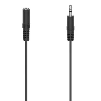Hama Audio-Kabel, 3,5-mm-Klinken-Stecker/Kupplung, Stereo, 2,5 m