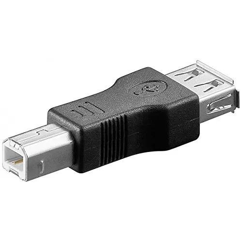 Goobay 60291 USB 2.0 Hi-Speed Adapter, USB 2.0-Buchse (Typ A) > USB 2.0-Stecker (Typ B)