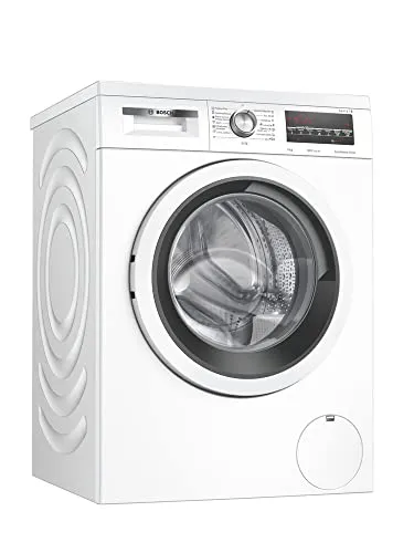 Bosch WUU24T61ES Waschmaschine, Frontlader A, freie Installation, 60 cm, 9 kg, 1.200 U/min, EcoSilence Motor, LED-Display mit bithermischer Ladeempfehlung, Weiß